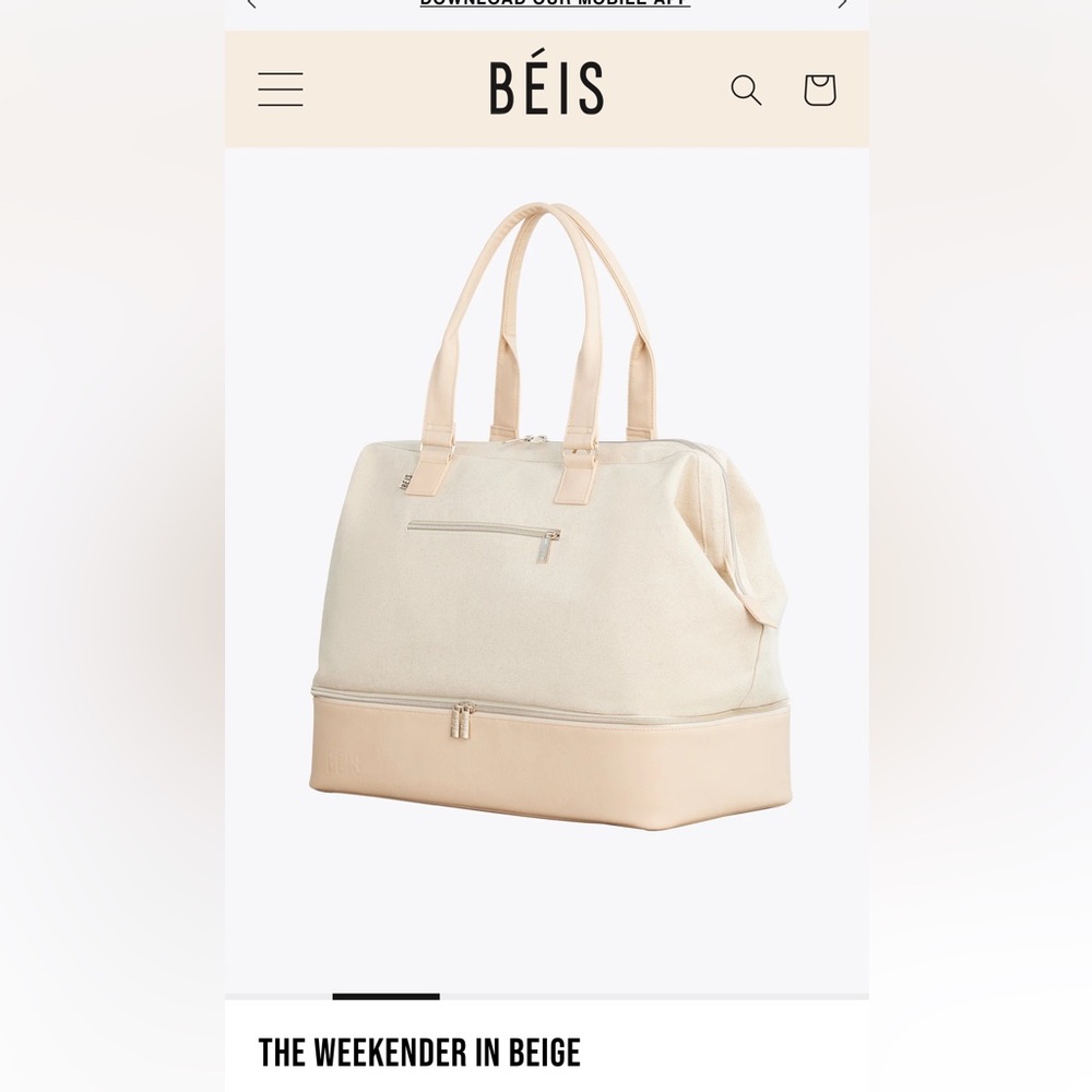Beis weekender bag
